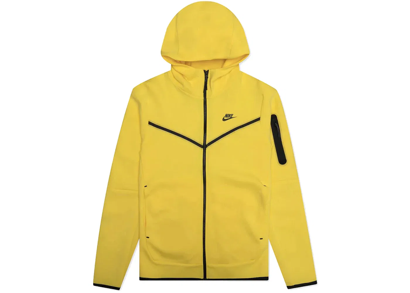 Мужская куртка-худи на молнии Nike Tech Fleece Yellow Strike/Black