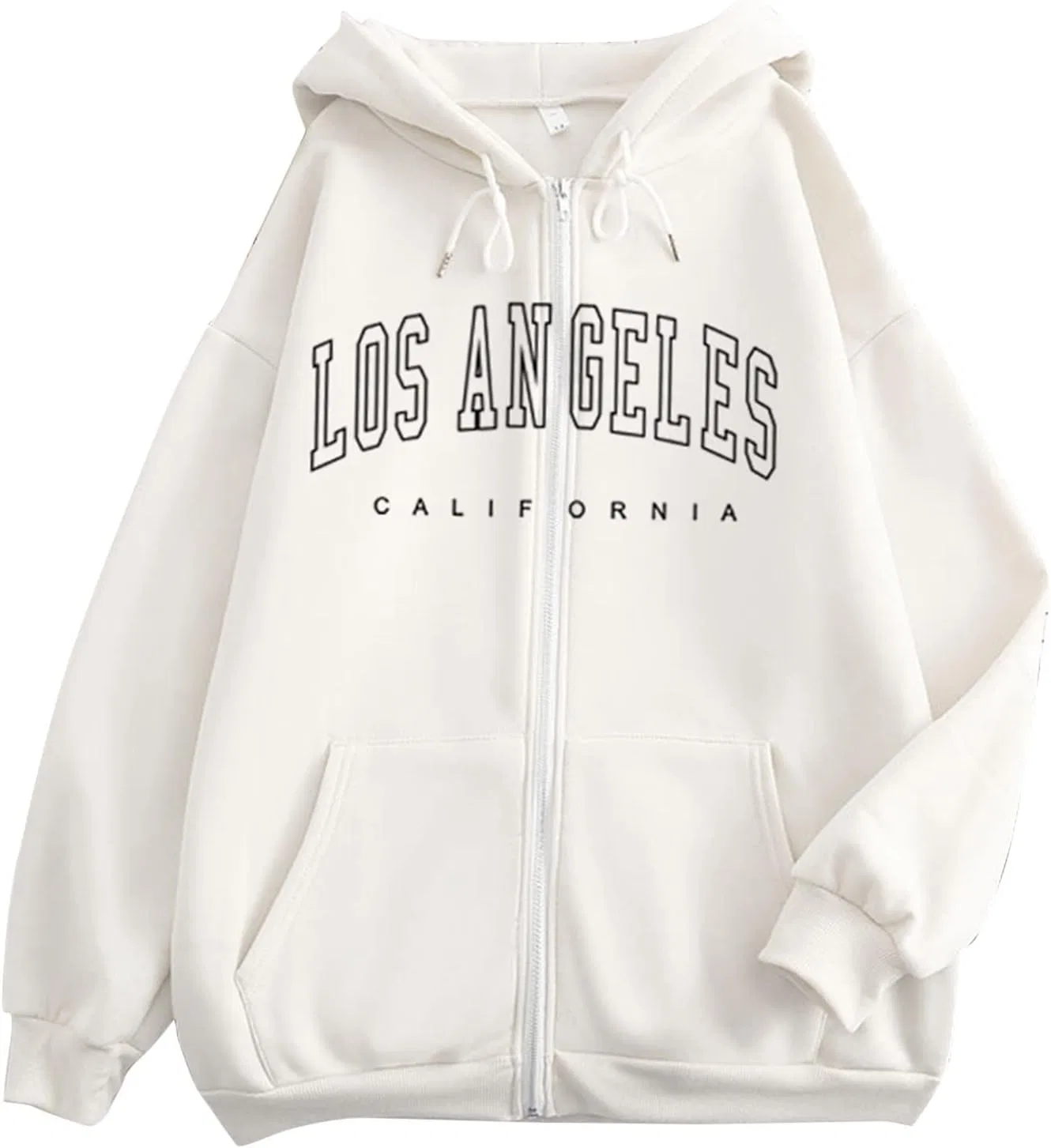 Женское худи с принтом Los Angeles, белый