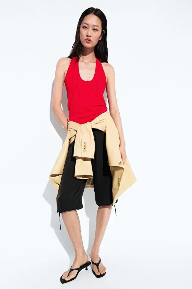 Женская блуза без рукавов Massimo Dutti, Red
