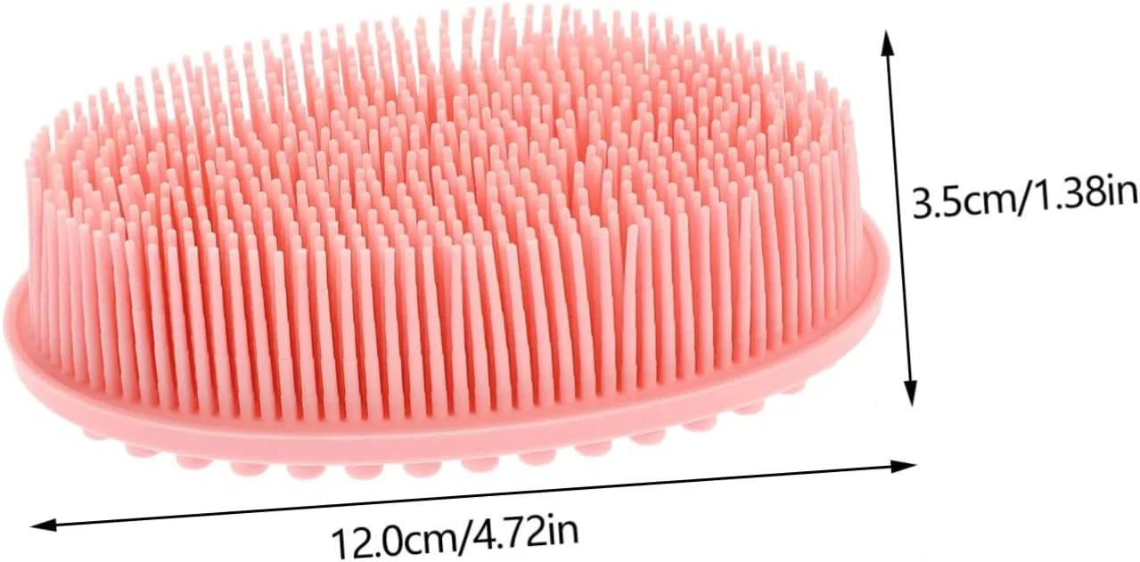 Набор из 3 силиконовых скрабов для тела VICASKY, 12x7x3.5 см — фото 2