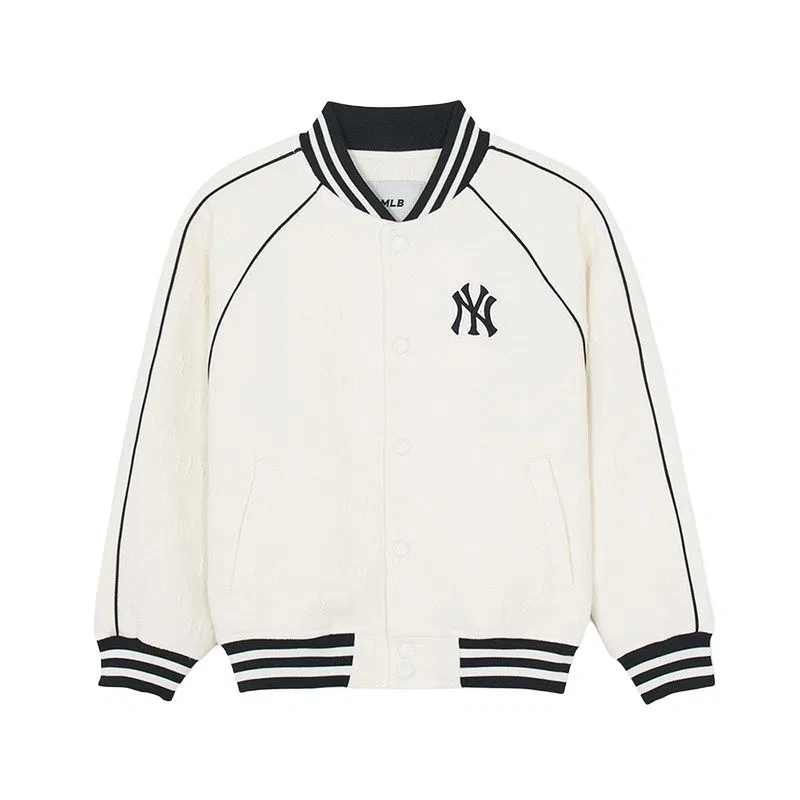 Детская бейсбольная куртка с воротником Baseball, MLB KIDS, Cream