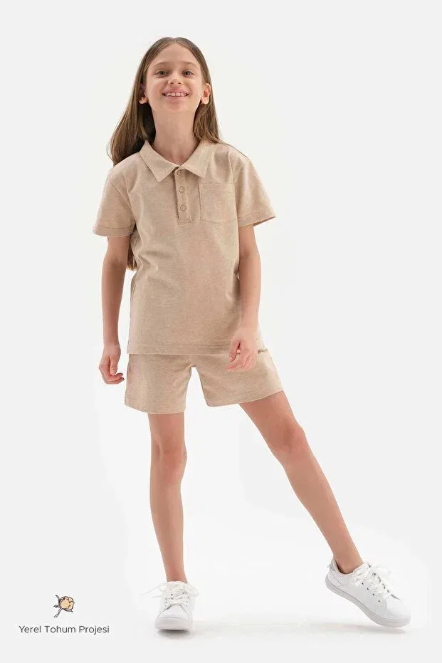 Детские шорты хлопковые Unisex Dagi, Brown