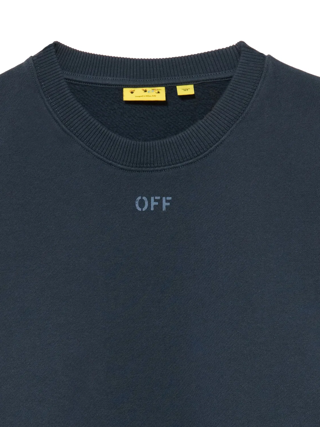 OFF-WHITE Свитшот Diag Marker синий — фото 2