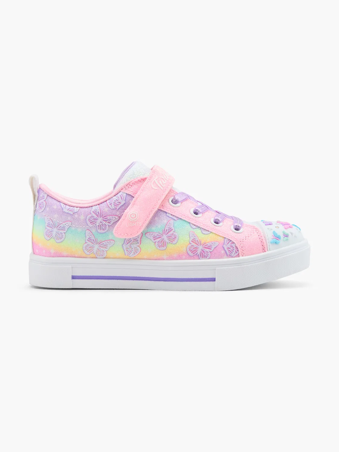 Детские кроссовки с подсветкой Skechers Twinkle Toes, розовый