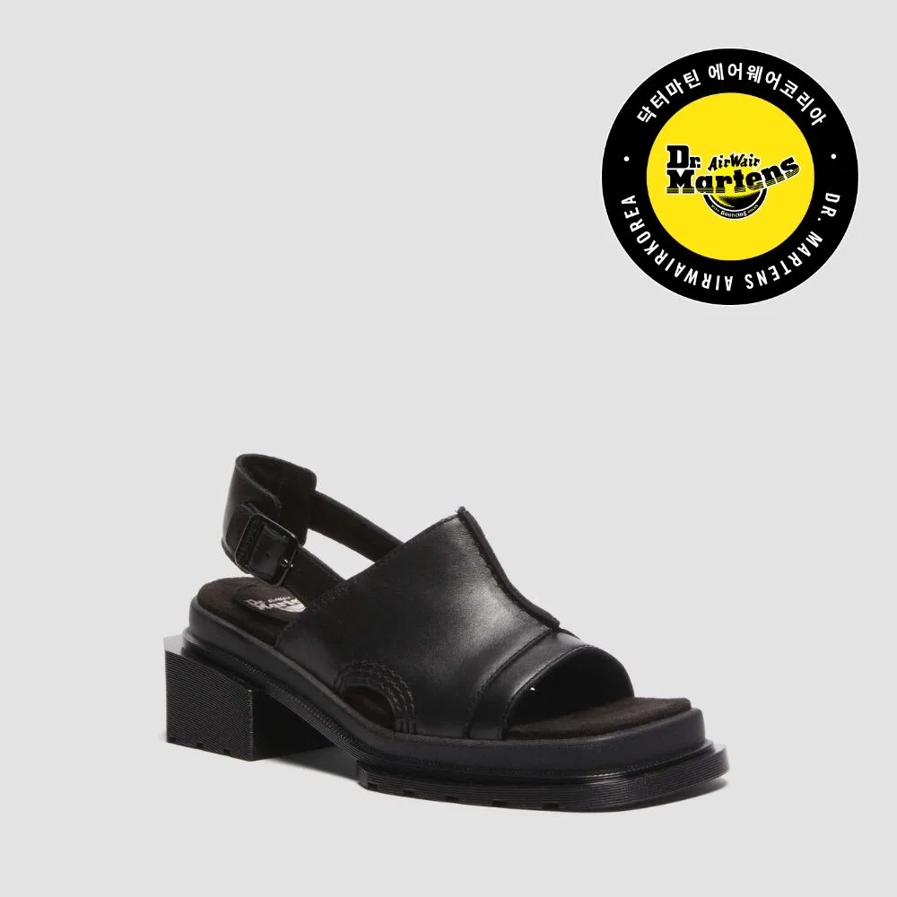 Мужские чёрные сандалии с открытым носком Maybole от Dr. Martens
