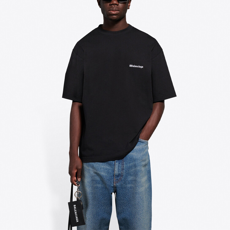 Футболка мужская Balenciaga Corporate Logo, черный — фото 3