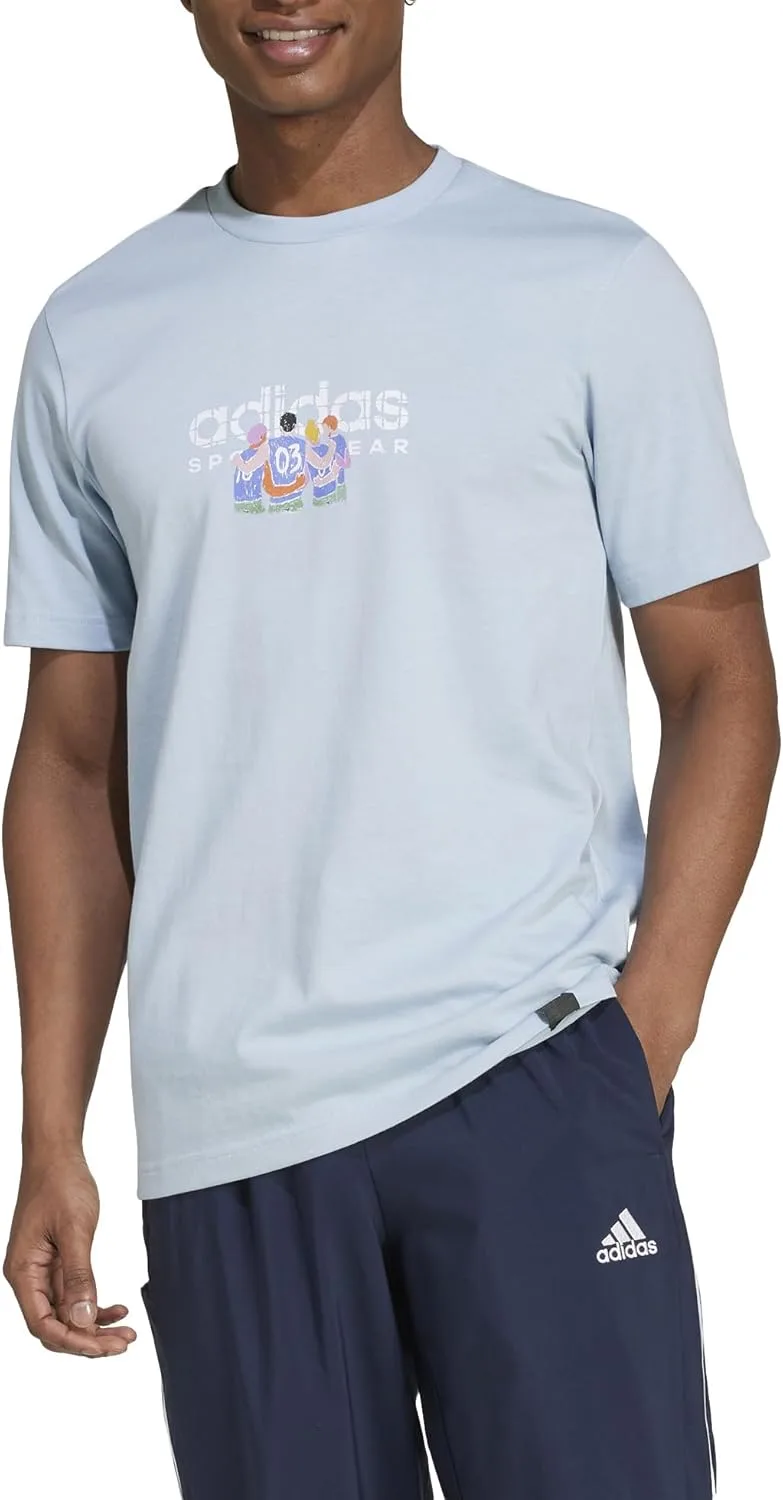 Футболка adidas Codes Linear Graphic — фото 3