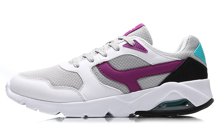 

Кроссовки женские с низким верхом серые/белые/фиолетовые Lining