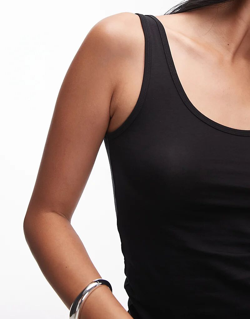 

Топ ARKET supersoft slim fit черного цвета