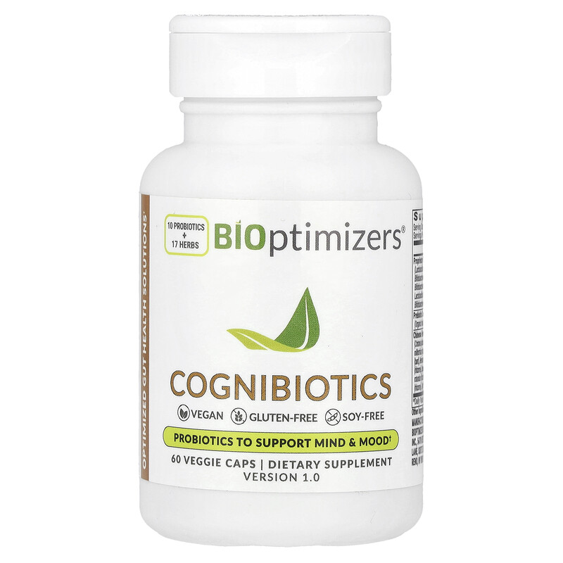 

BIOptimizers, Cognibiotics, 60 растительных капсул