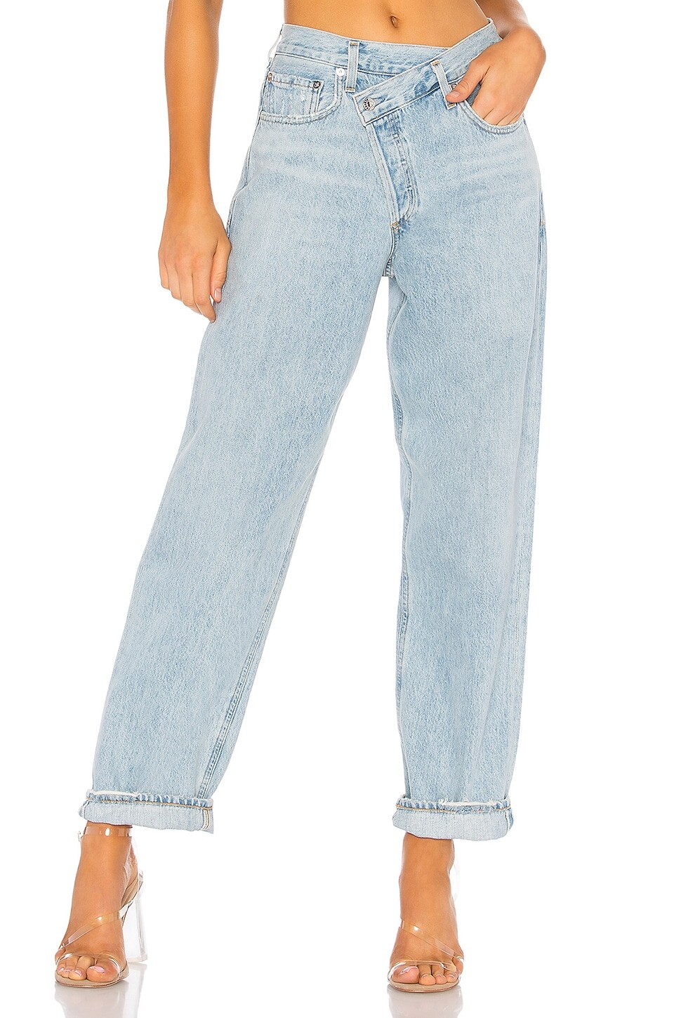 

Джинсы AGOLDE Criss Cross Upsized, цвет Suburbia