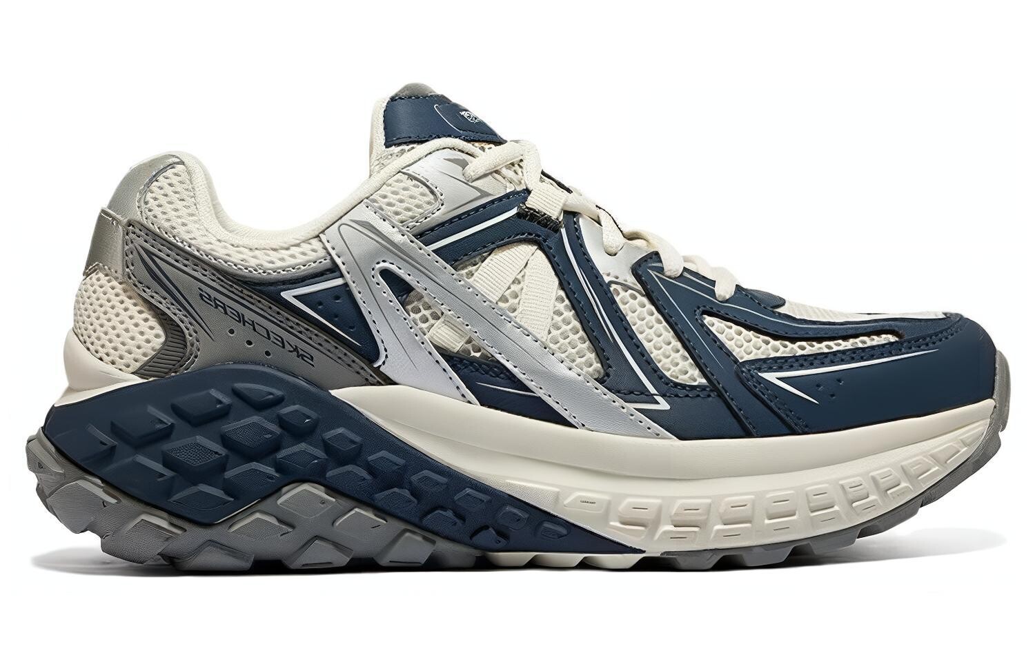 Кроссовки Skechers Lifestyle Shoes Men Low-top Blue/White, синий/белый — фото 2