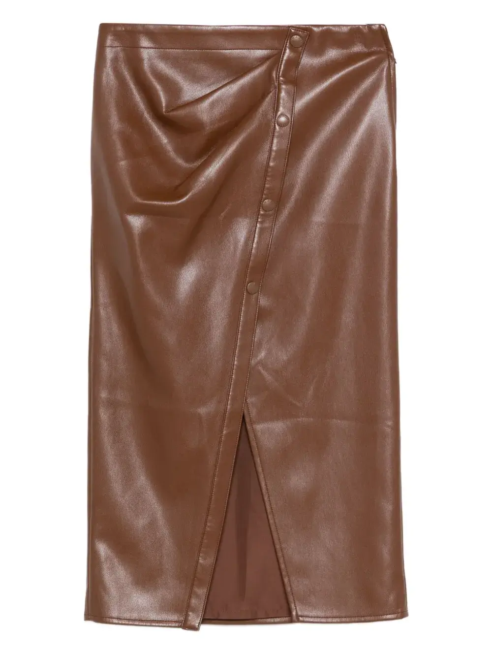 

Драпированная юбка на пуговицах Patrizia Pepe, коричневый