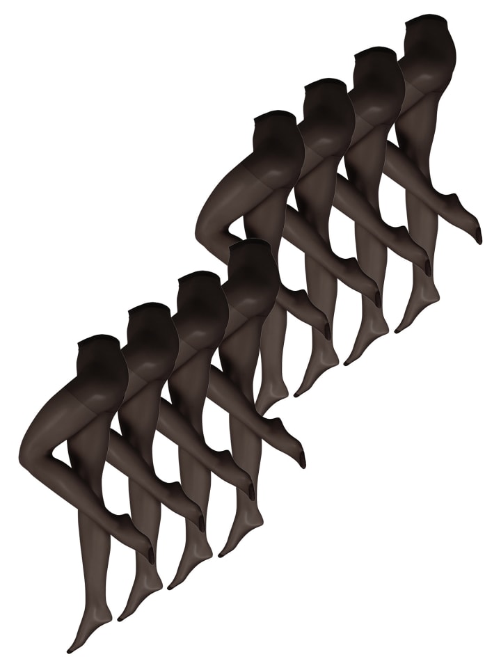 

Nur Die Прозрачные колготки, идеально сидят по фигуре, большие размеры, 20 ден, черные