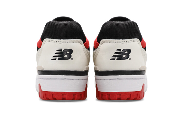 Кроссовки New Balance NB 550 Vintage Basketball Unisex, белый/красный/черный — фото 4