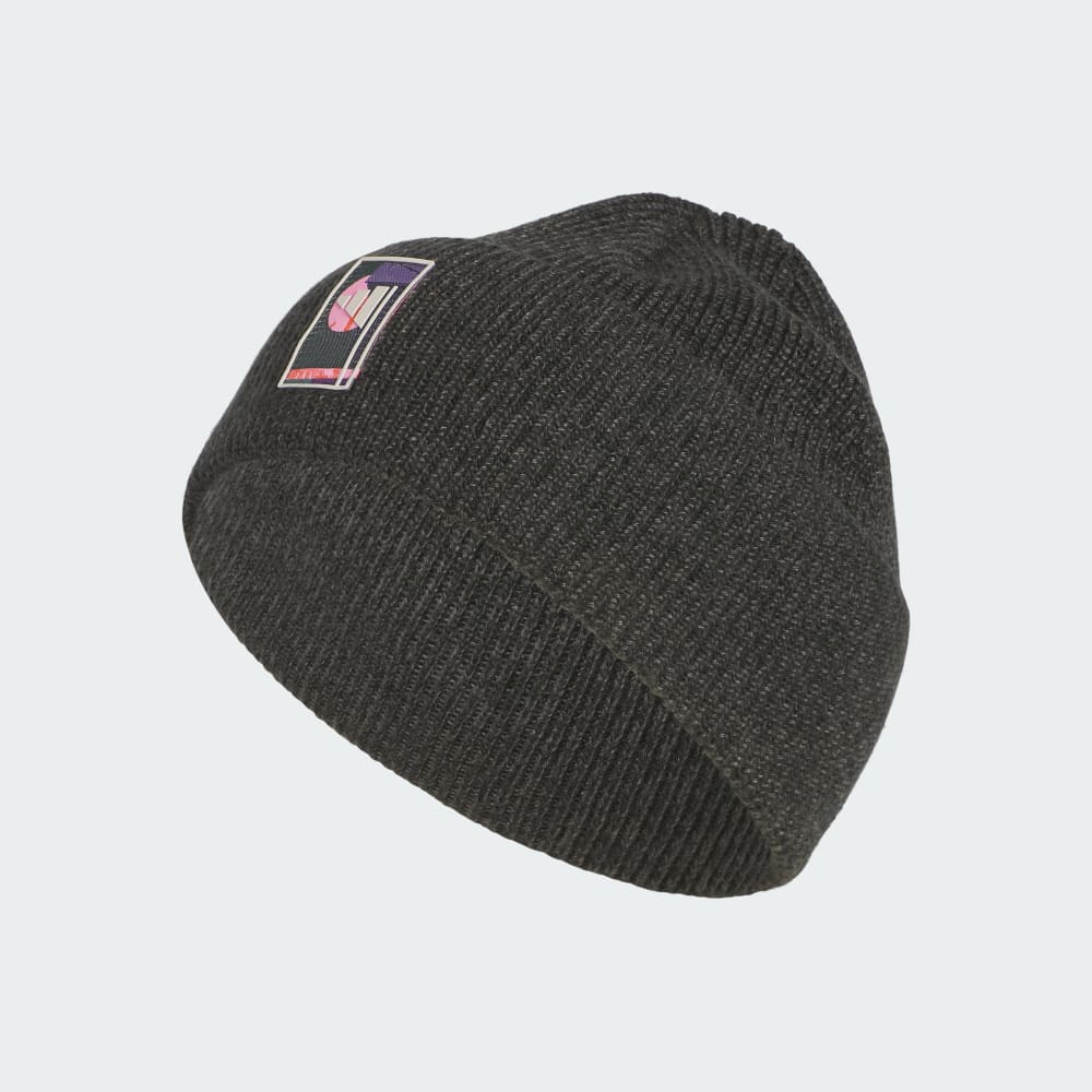 

Шапка Adidas Marled Wide Cuff Beanie, черный