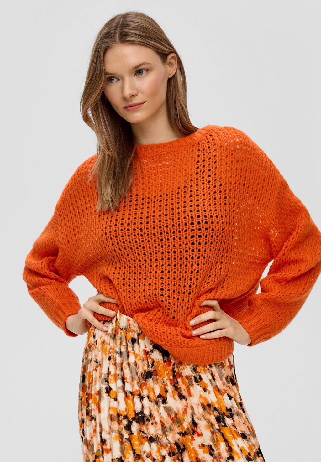 

Вязаный свитер s.Oliver BLACK LABEL, цвет orange