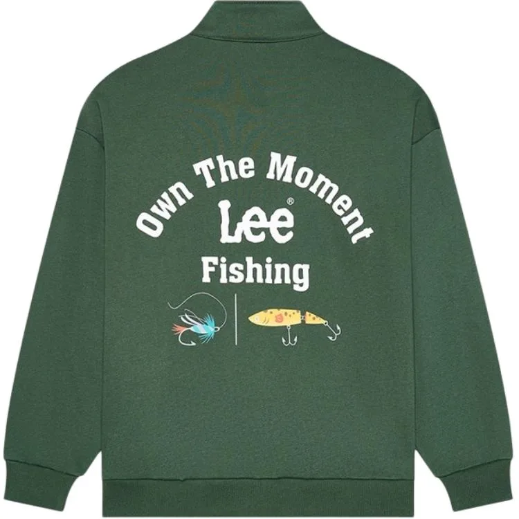Детская куртка с воротником стойкой утепленная Lee, Army Green