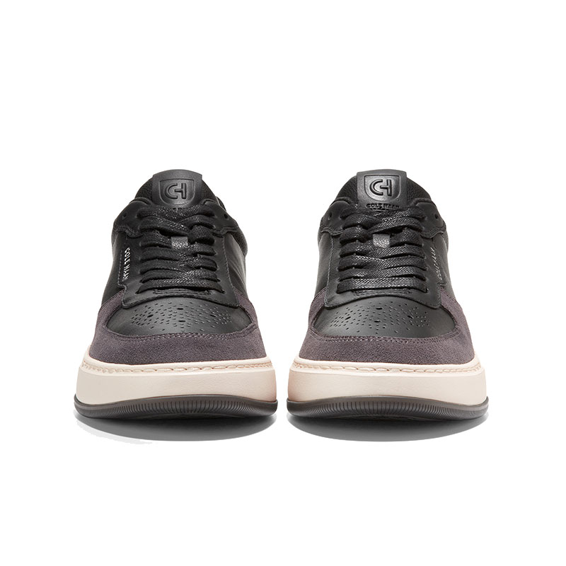 Низкие кеды для скейтбординга мужские серо-черные COLE HAAN — фото 3
