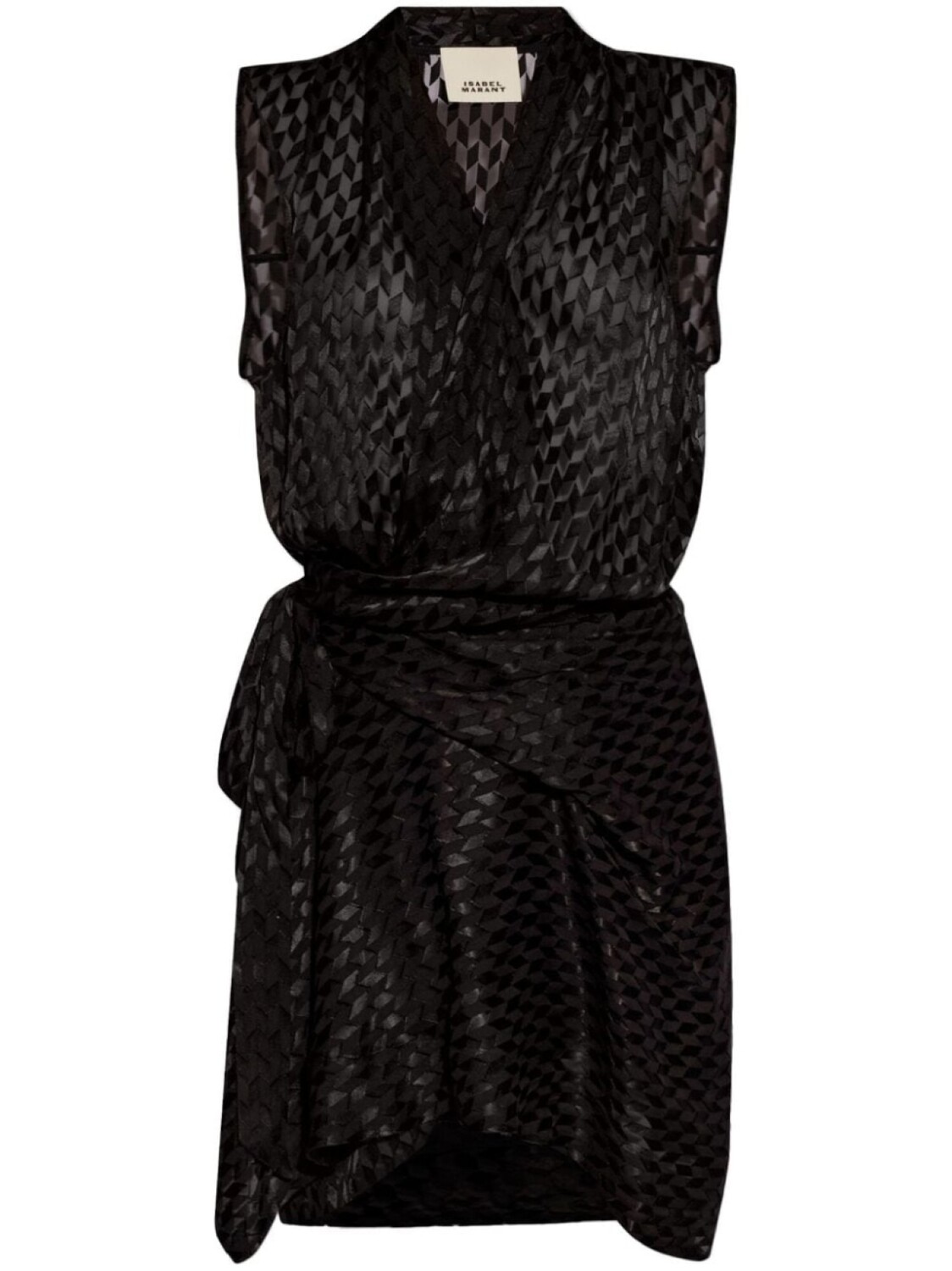 

ISABEL MARANT платье мини с драпировкой, черный