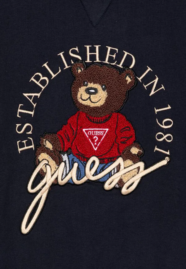 Детская спортивная толстовка унисекс большого размера Guess, Smart Blue — фото 3