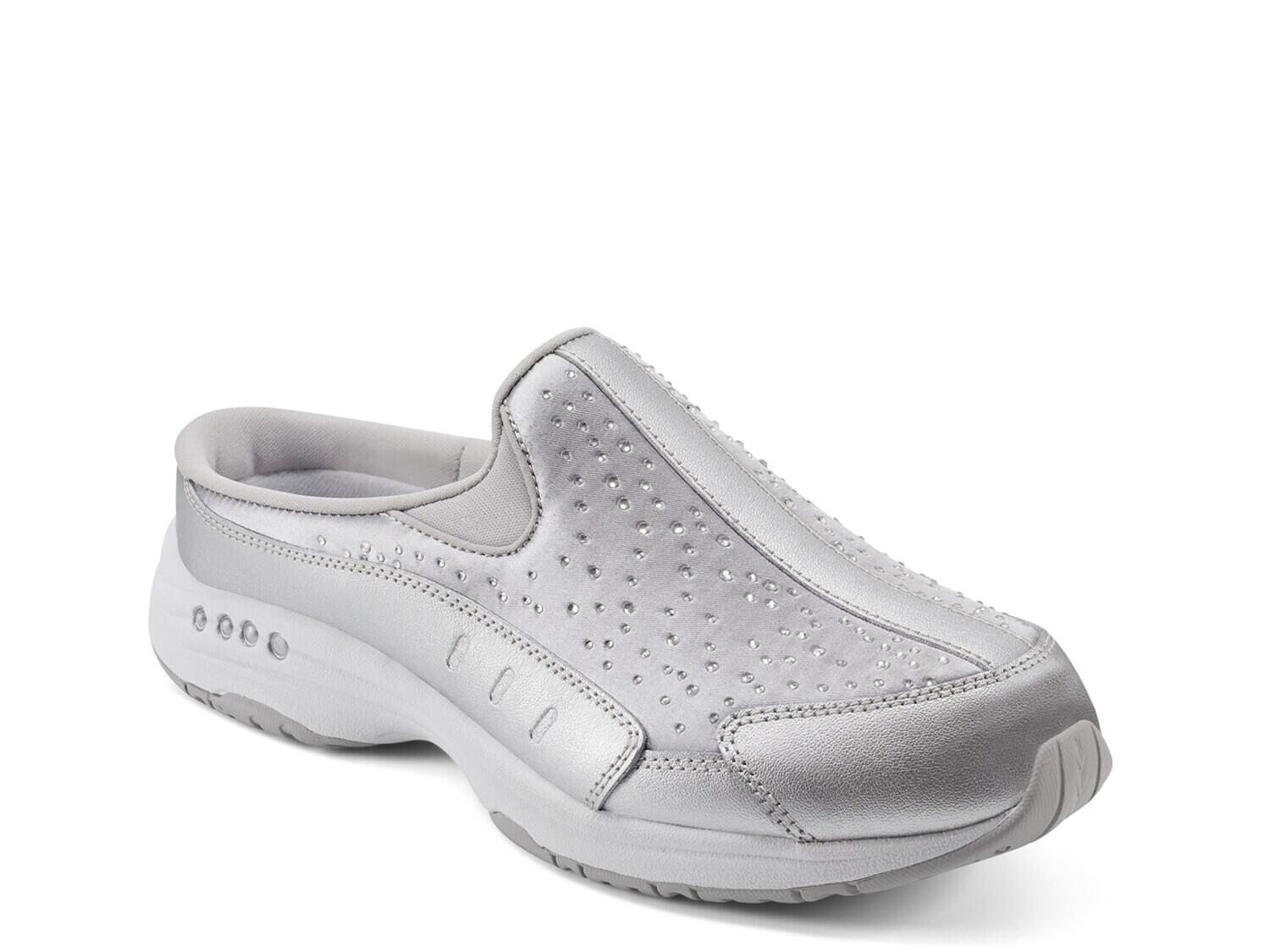 Слипоны Easy Spirit Travelstones, серебряный металлик
