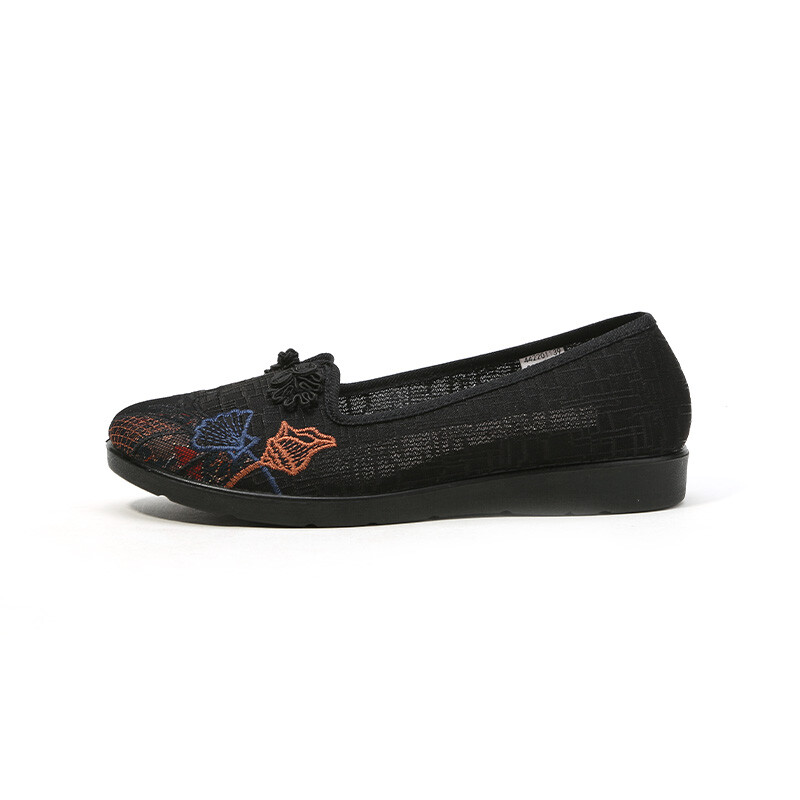 Туфли женские повседневные Women's Casual Shoes Women's Old Meihua, цвет Burgundy