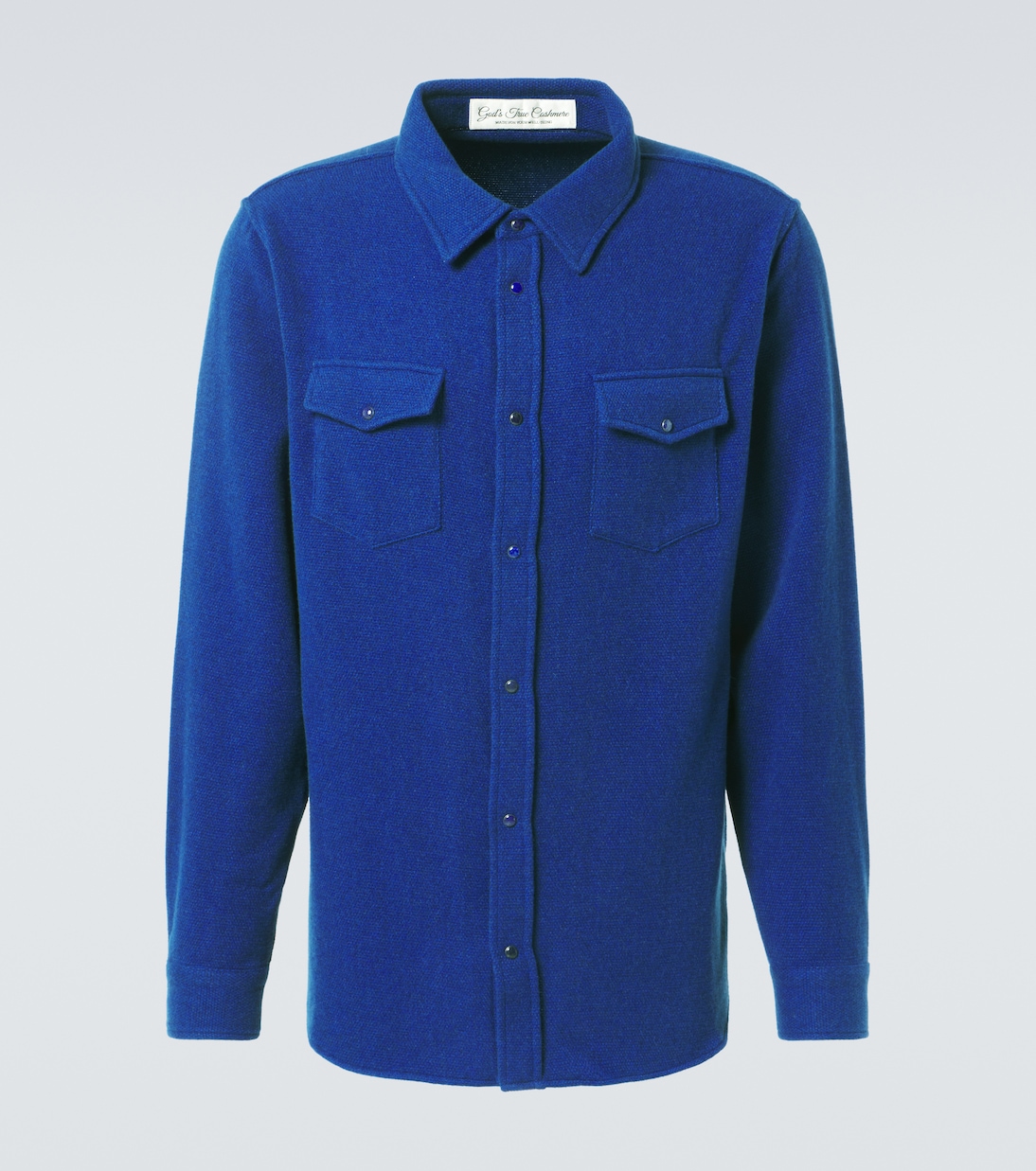 

Кашемировая рубашка-оверсайз God's True Cashmere, Lapis Lazuli