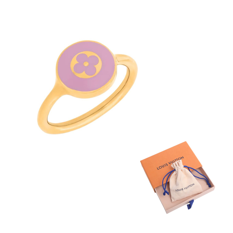 

LOUIS VUITTON Эмалевое кольцо Women's Light Pink