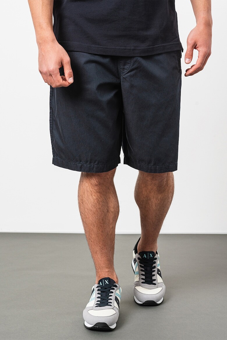 

Хлопковые шорты с эластичной талией Armani Exchange, синий