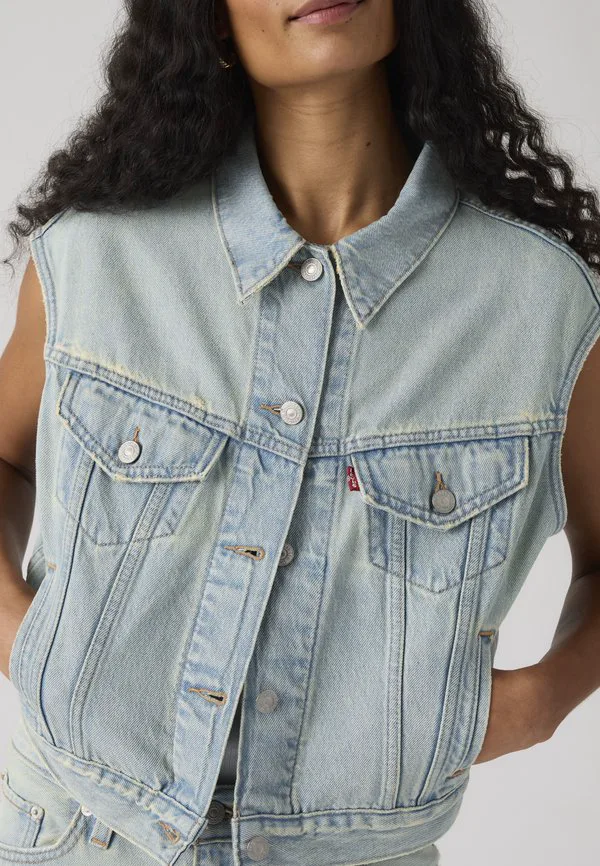 Укороченный жилет в стиле 90-х Levi'S, Que Pasa Trucker — фото 4