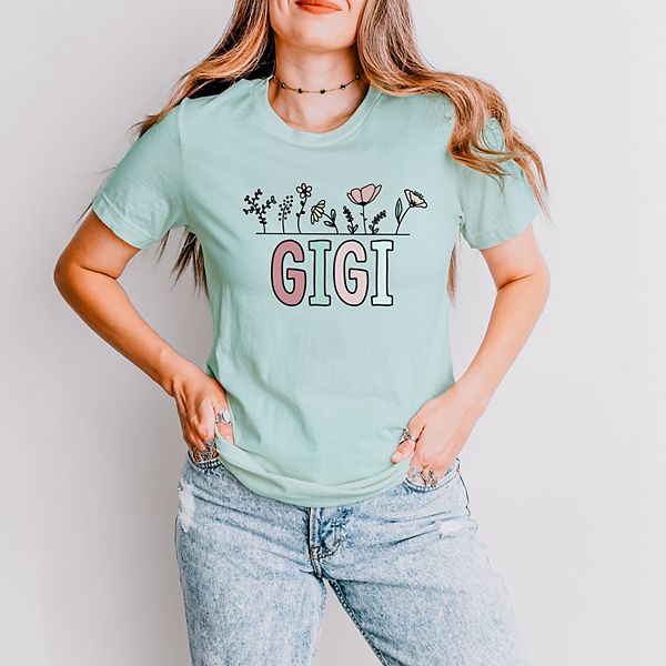 

Футболка Gigi flowers с коротким рукавом Simply Sage Market, Seafoam
