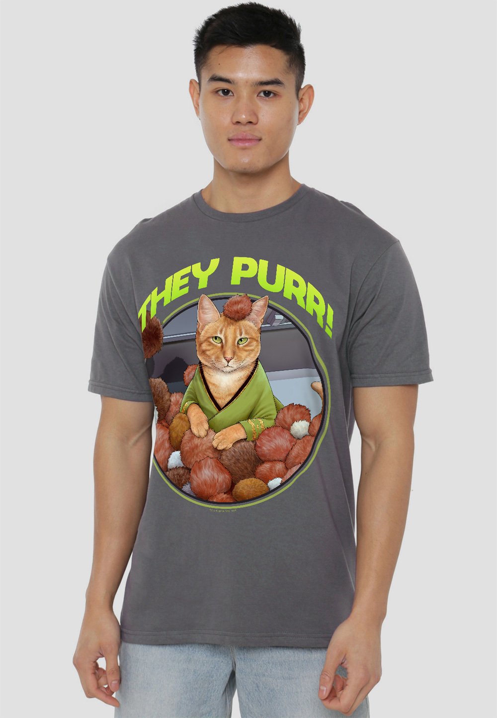 

Футболка с принтом STAR TREK THE PURR Cotton Soul, антрацит