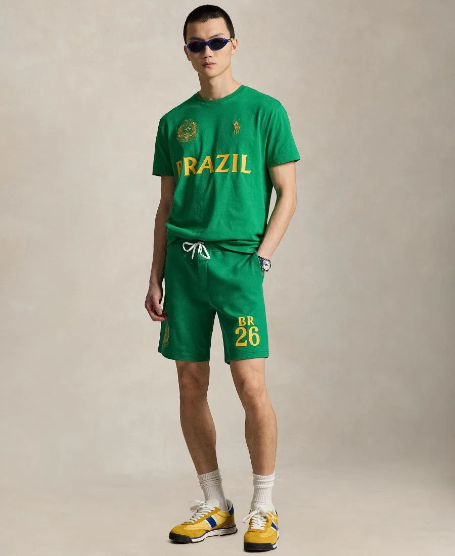 Мужские шорты Brazil стандартного кроя Polo Ralph Lauren, зеленый — фото 2