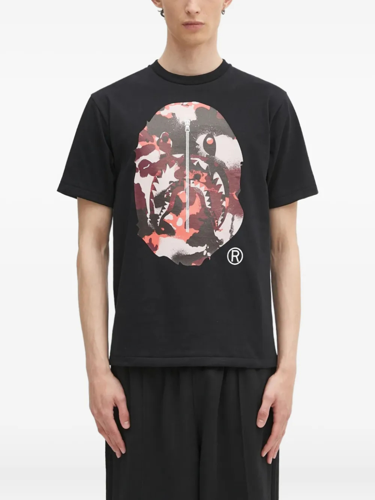 

Футболка с принтом BATHING APE A Bathing Ape, черный