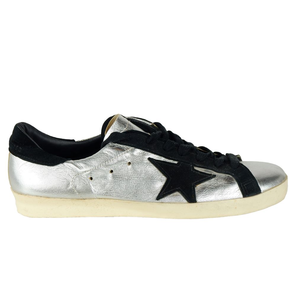 

Серые кроссовки из телячьей кожи Golden Goose, серый