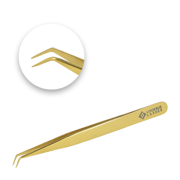 

Пинцеты для наращивания ресниц 6 шт., 1 упаковка. Looksus Lashes Gold premium
