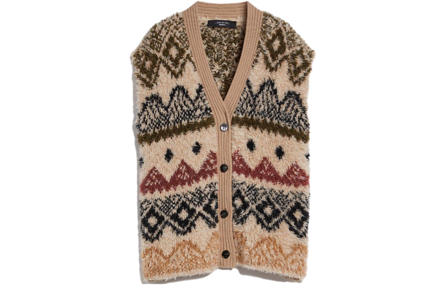 

WEEKEND MaxMara Женская коричневая жилетка, Brown