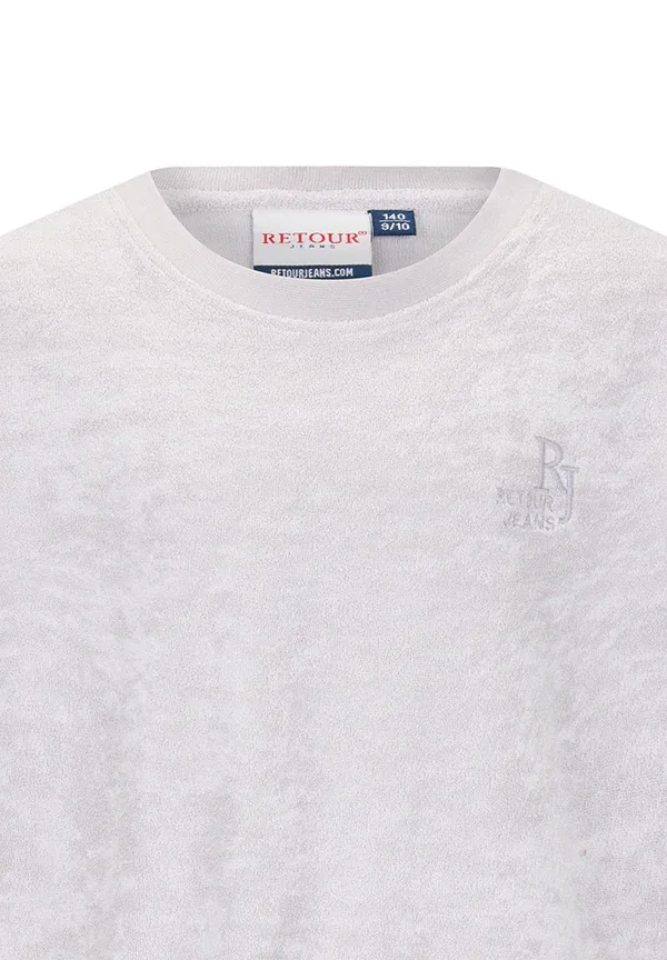 Футболка базовая Justo basic t-shirt Retour Jeans, светло-серый — фото 3