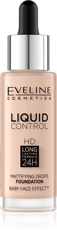 

Жидкая основа с пипеткой Eveline Cosmetics Liquid Control, 002 Soft Porcelain 32 ml