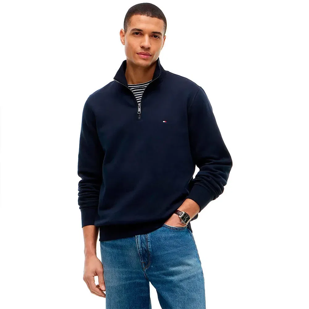 Мужской свитшот с полузастежкой-молнией Essential Tommy hilfiger, Blue