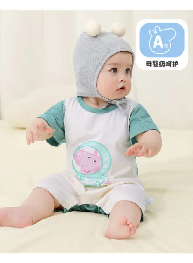 Боди-комбинезон с коротким рукавом из хлопка Peppa Pig, зеленый