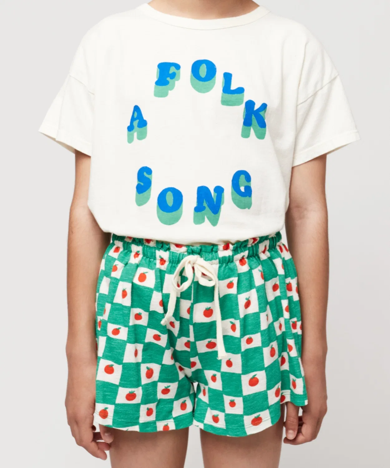 Детские шорты с рюшами, модель Tomato All Over Ruffle BOBO CHOSES, Off White