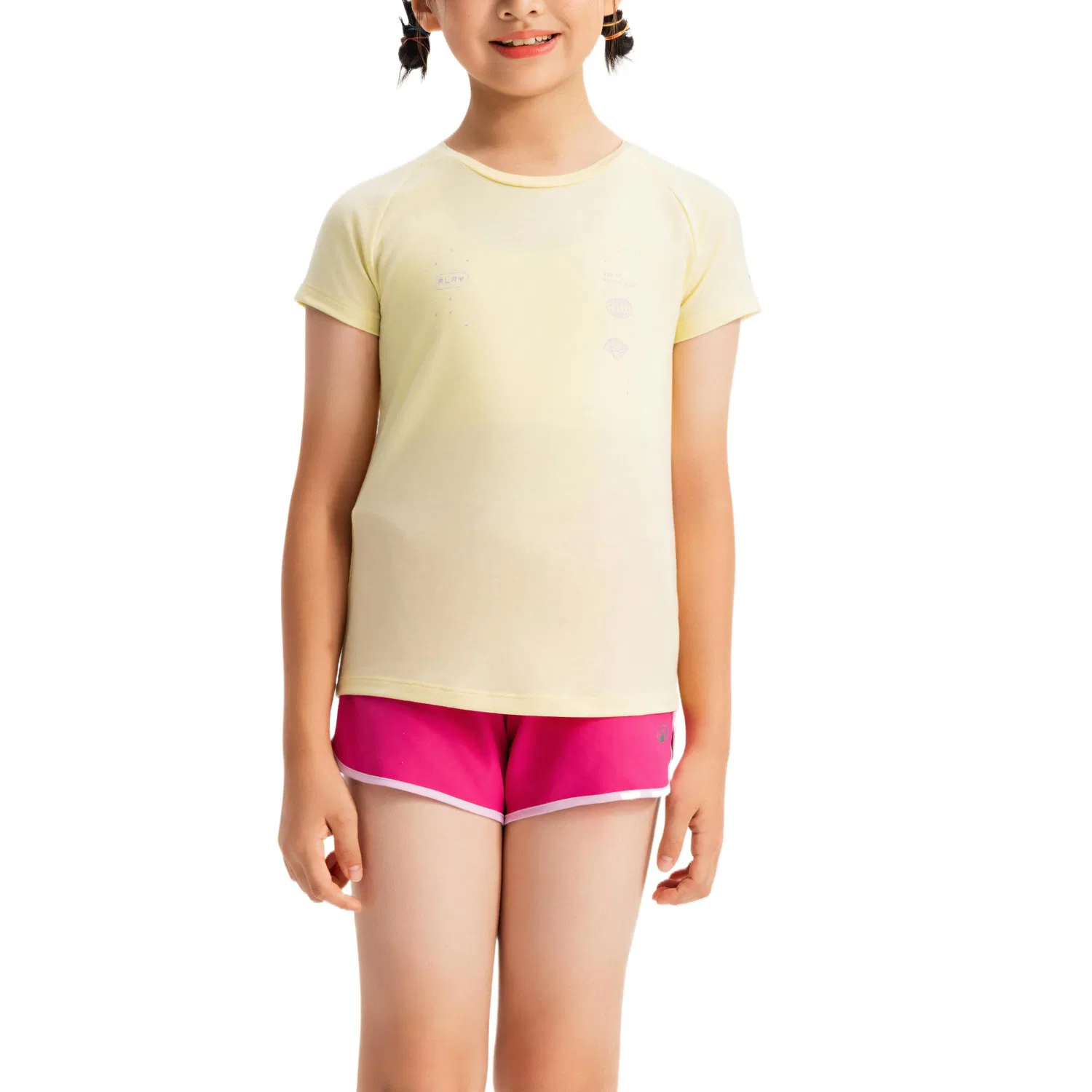 Детская футболка с коротким рукавом DECATHLON, Light Yellow
