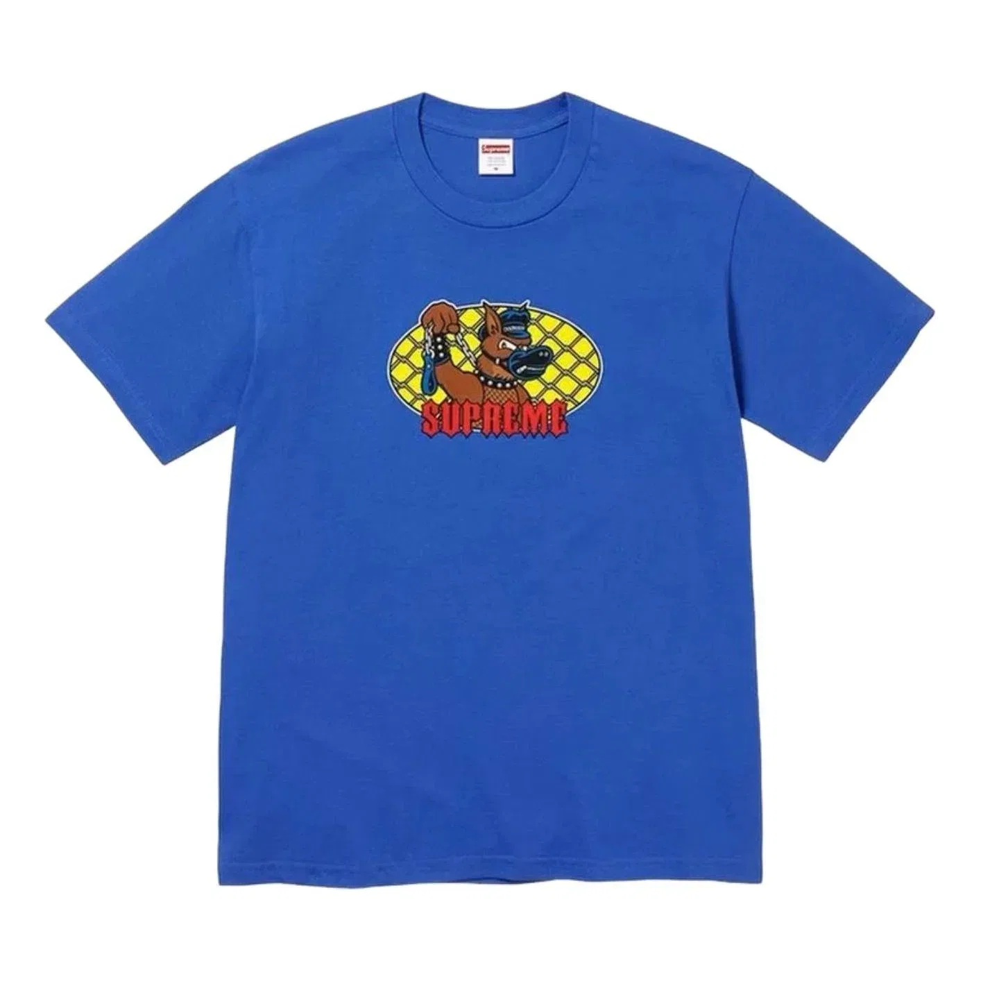 Мужская футболка с принтом Supreme SS26 Leash T-Shirt, синий