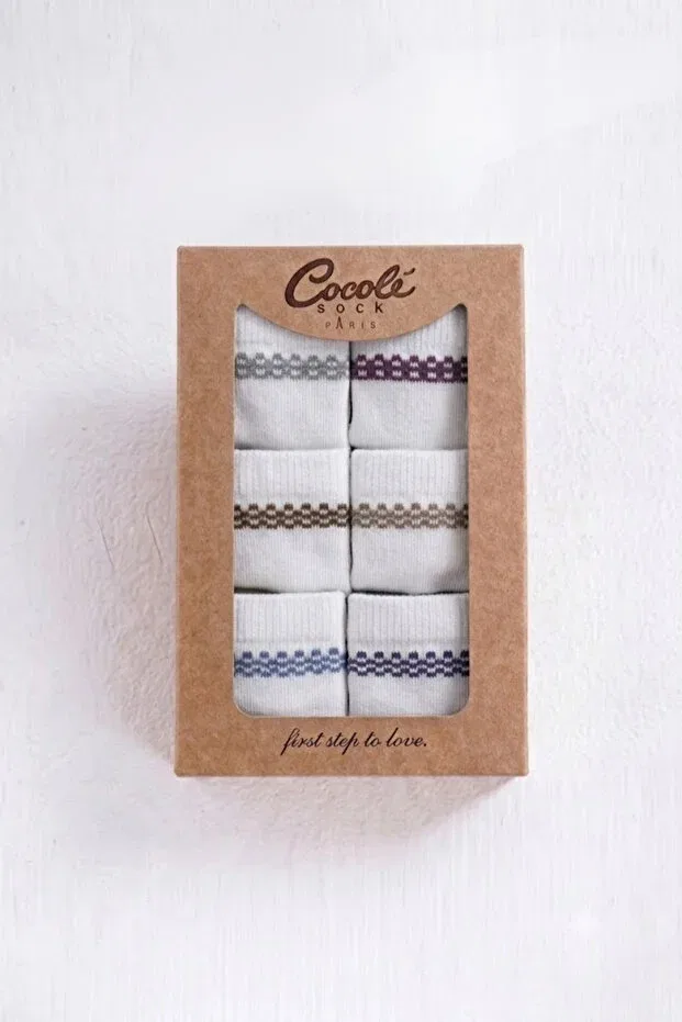 Детский комплект носков для мальчиков с полосками Cocole Socks, Multicolor