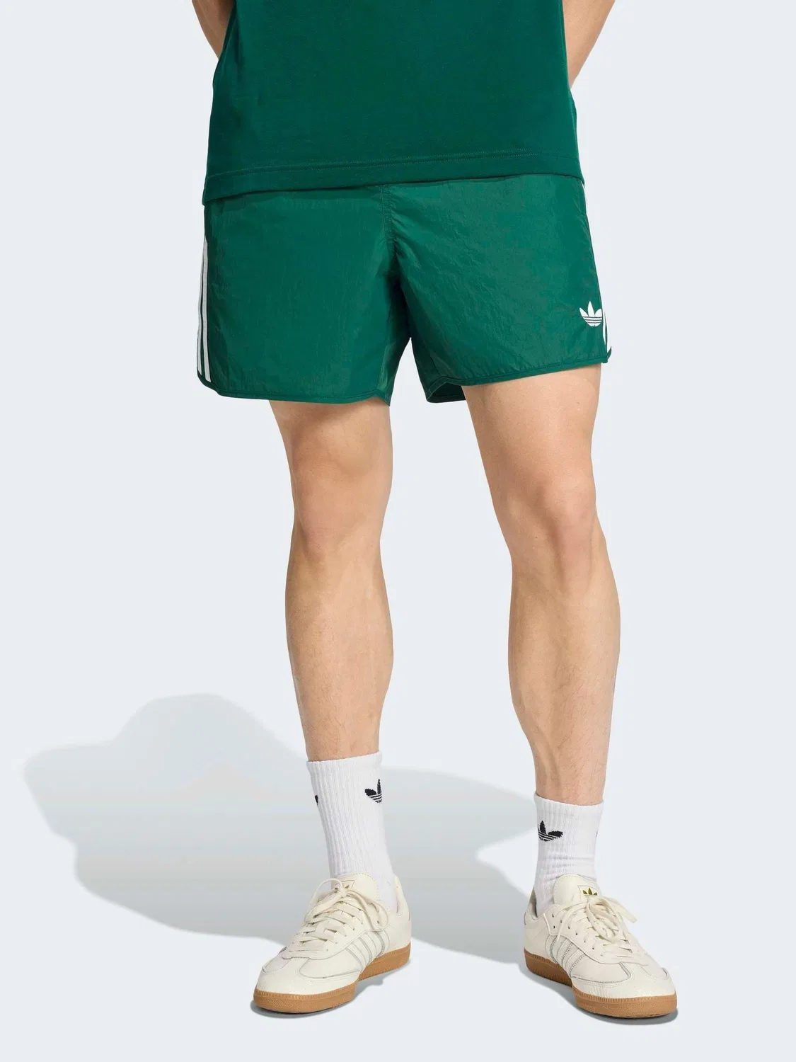 Шорты повседневные Green Sprinter adidas, зеленый