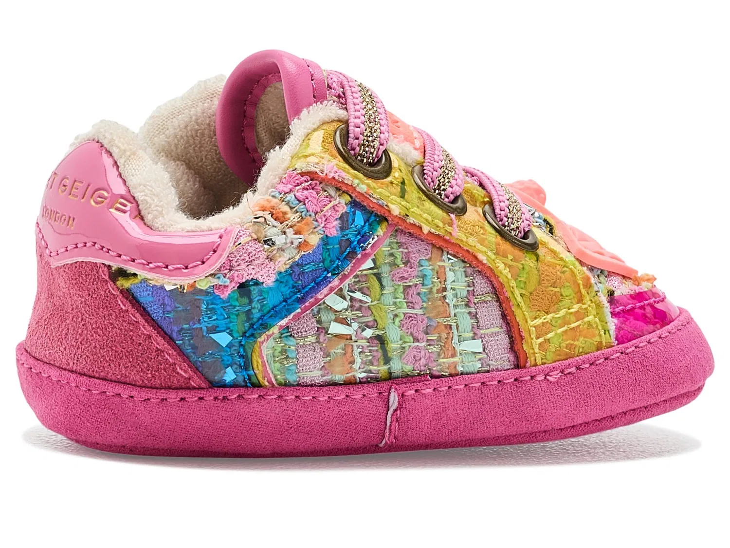 Кроссовки Baby Southbank Tag (для младенцев и малышей) Kurt Geiger London Kids, Pink Multi — фото 4