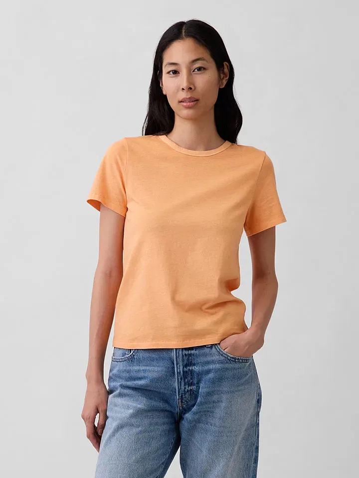 Футболка оранжевая Gap, оранжевый