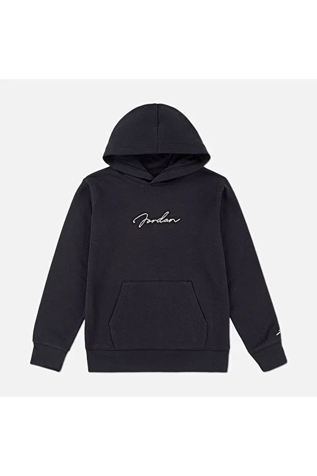 Детское худи для девочек с капюшоном Jordan, Black